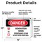 Signmission Renovation Work Contains Lead Do Not Enter Danger Sign, Vinyl Decal, 14in W x 10in L, 2PK OS-2PACK-DS-D-1014-L-1753 - alternate 3